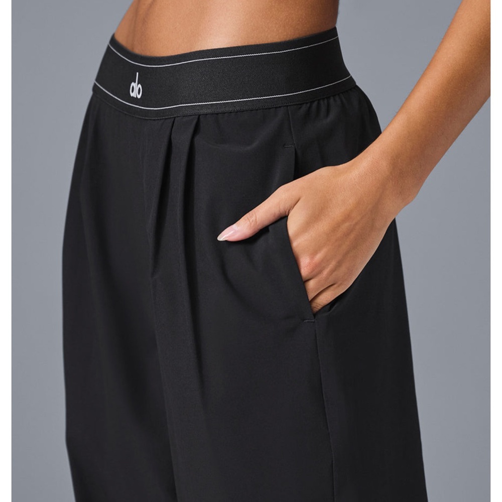 ALO Yoga Black Suit Up Trousers Size Large